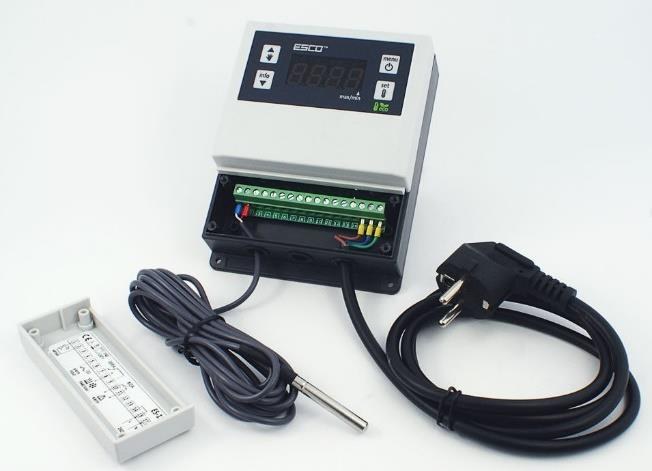 Temperaturregler mit Fühler und Netzkabel für die Heizung des HaNu 2009